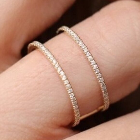 Gorgeous Wedding Party Luxury Gold Plated Ring for Women, VIP554 - Picture 3 of 4